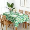 Summer Tropical Palm Leaf Rectangle Tablecloth for Table Decor Washable Kitchen Dining Tablecloth Wedding Party Decorations