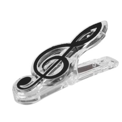 Letter Paper Clip Piano Music Book Paper Sheet Plastic Musical Note Spring Holder Folder for Piano Guitar Violin Supply