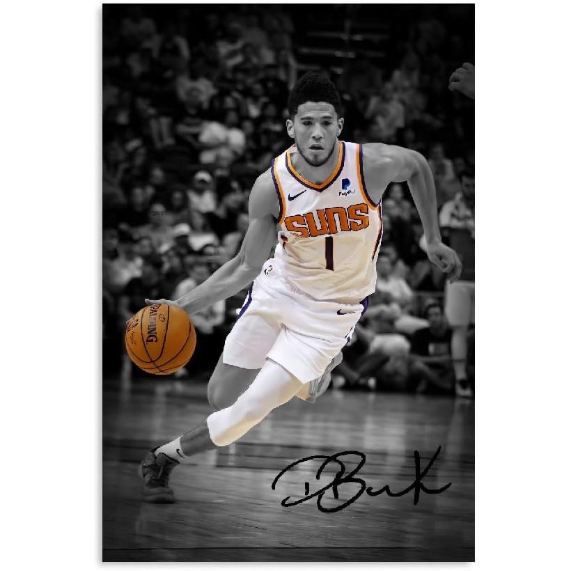 Devin Cool Booker Poster (12  X18  ,Unframed Canvas dribble Cool Motivational Poster Print Gym Classroom Decoration Paingtings