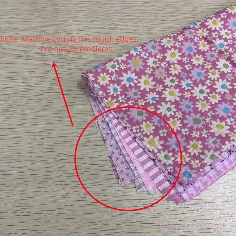Každá sada 35 sáčků z bavlněné tkaniny patchworková bavlněná tkanina DIY ruční šití bavlněné tkaniny různé vzory 25 cm * 25 cm / 9,84 palce * 9,84 palce (35 sad)