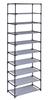 Lea Grey Textile Shoe Cabinet