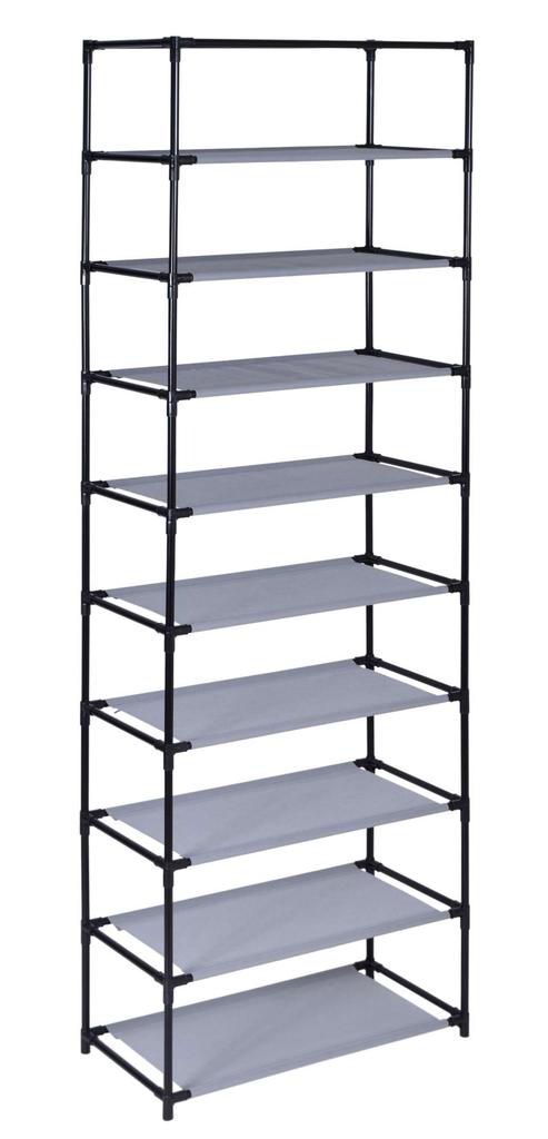 Lea Grey Textile Shoe Cabinet