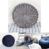 Luxurious Plush Pleated Round Pumpkin Pillow Soft Touch Couch Cushion Floor Decor