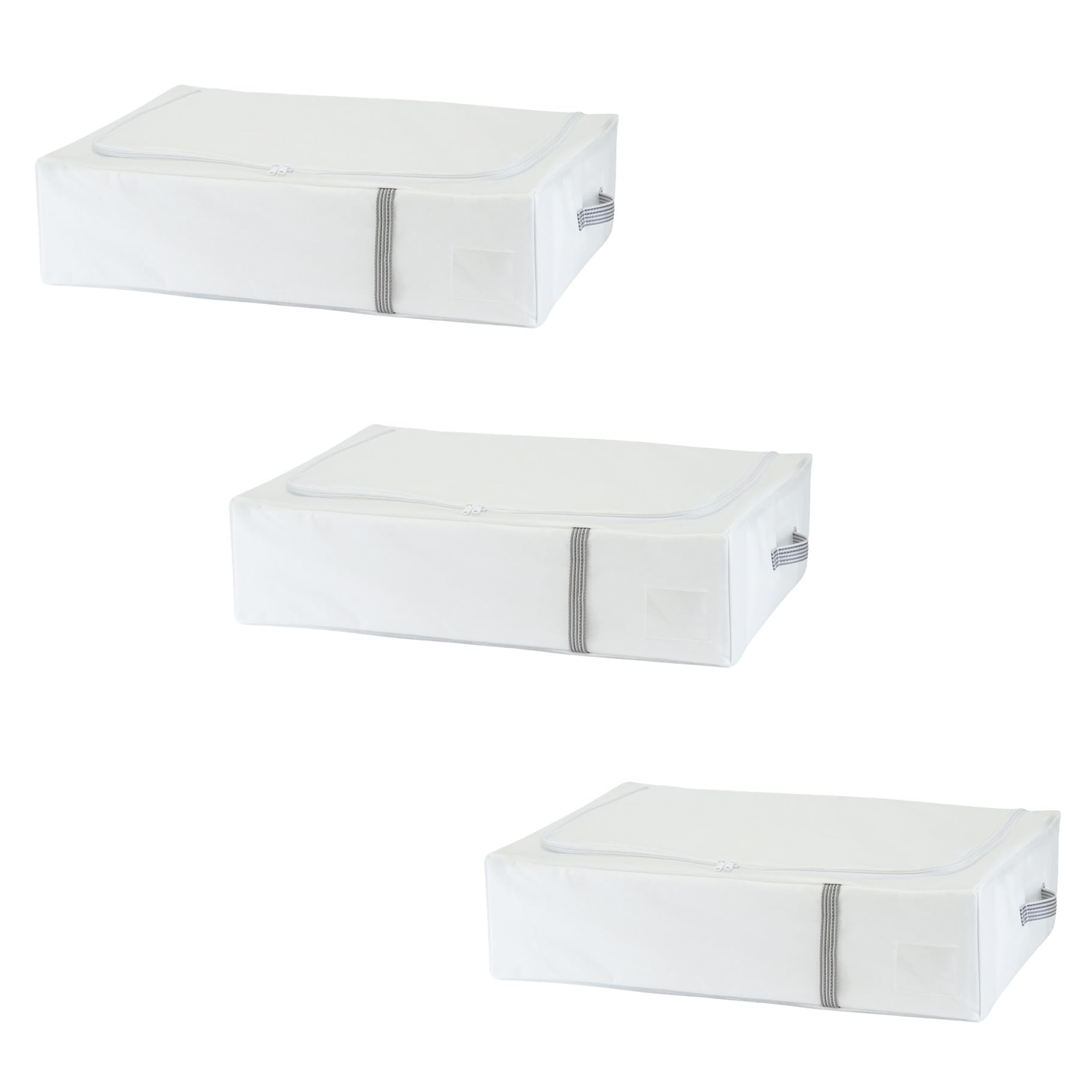

Towa Sangyo MSC Duvet Storage for Fits in 70 x 50 x 18 Set of 3 Bag, Duvets, Closets, White, Approx. cm,