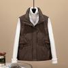 Autumn and Winter New Vest Women's Short Fashion Cotton Vest Loose Thickened Student Vest
