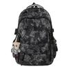 Schoolbag trendy brand backpack men ins trendy cool large capacity printed bear backpack Korean version of primary and secondary school students