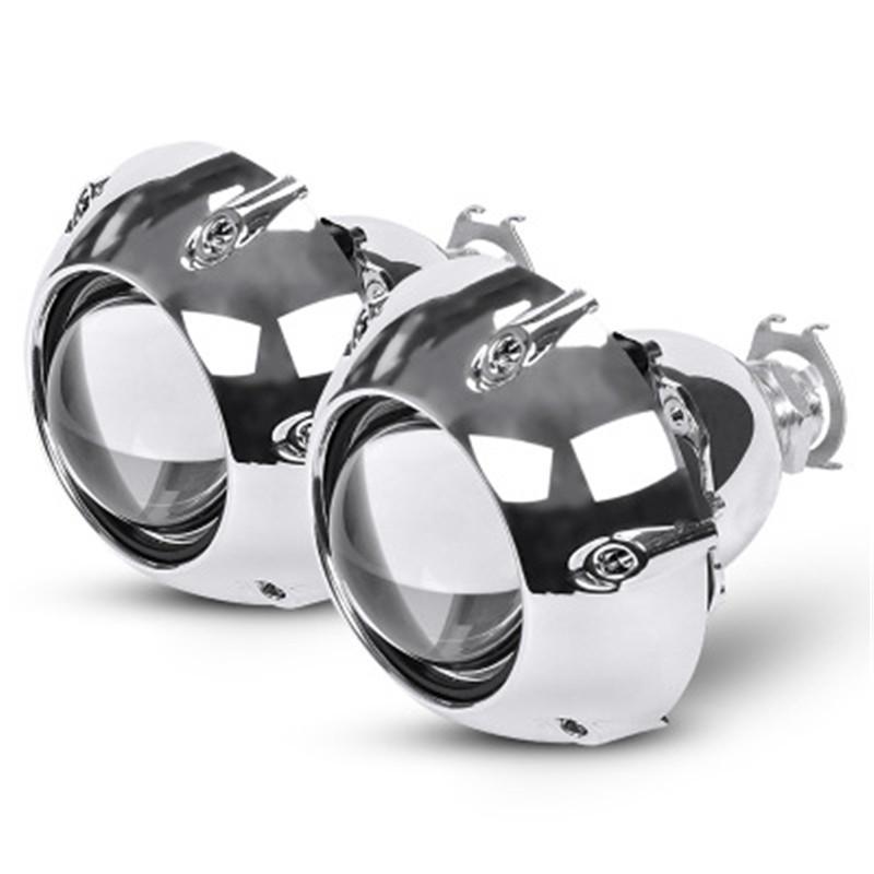 2.5" WST HID Bi-Xenon Projector Lens Headlight Kit for Cars & Motorcycles - High Brightness, Non-Destructive Refit.