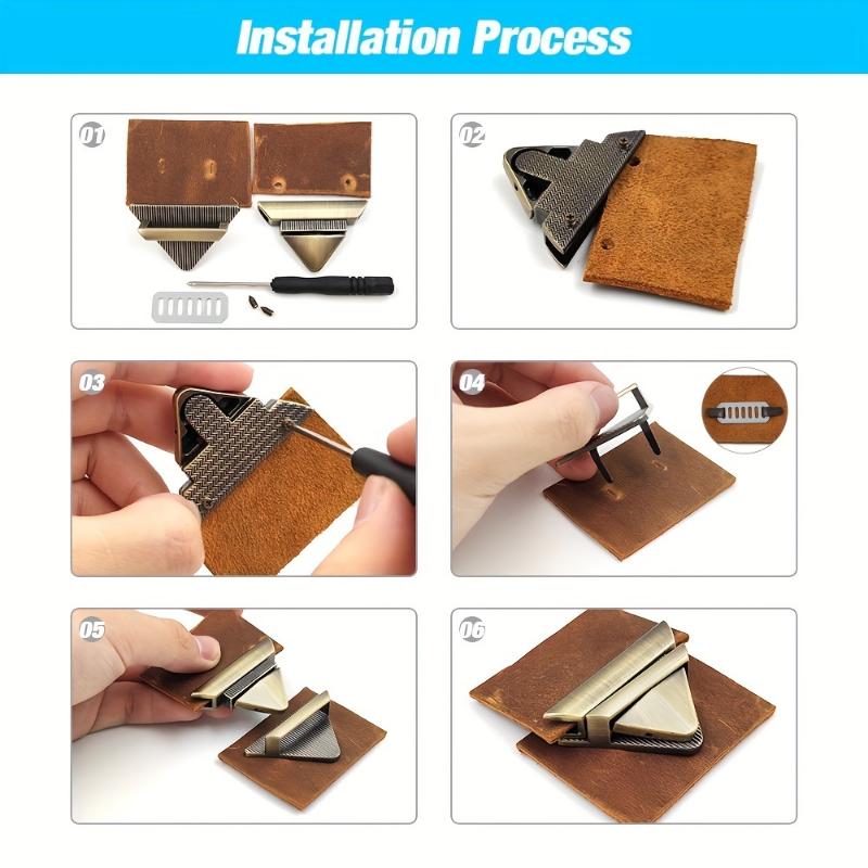 1pc metal triângulo imprensa bloqueio de moda interruptor fecho de couro artesanato bolsa feminina bolsa de ombro diy ferragem