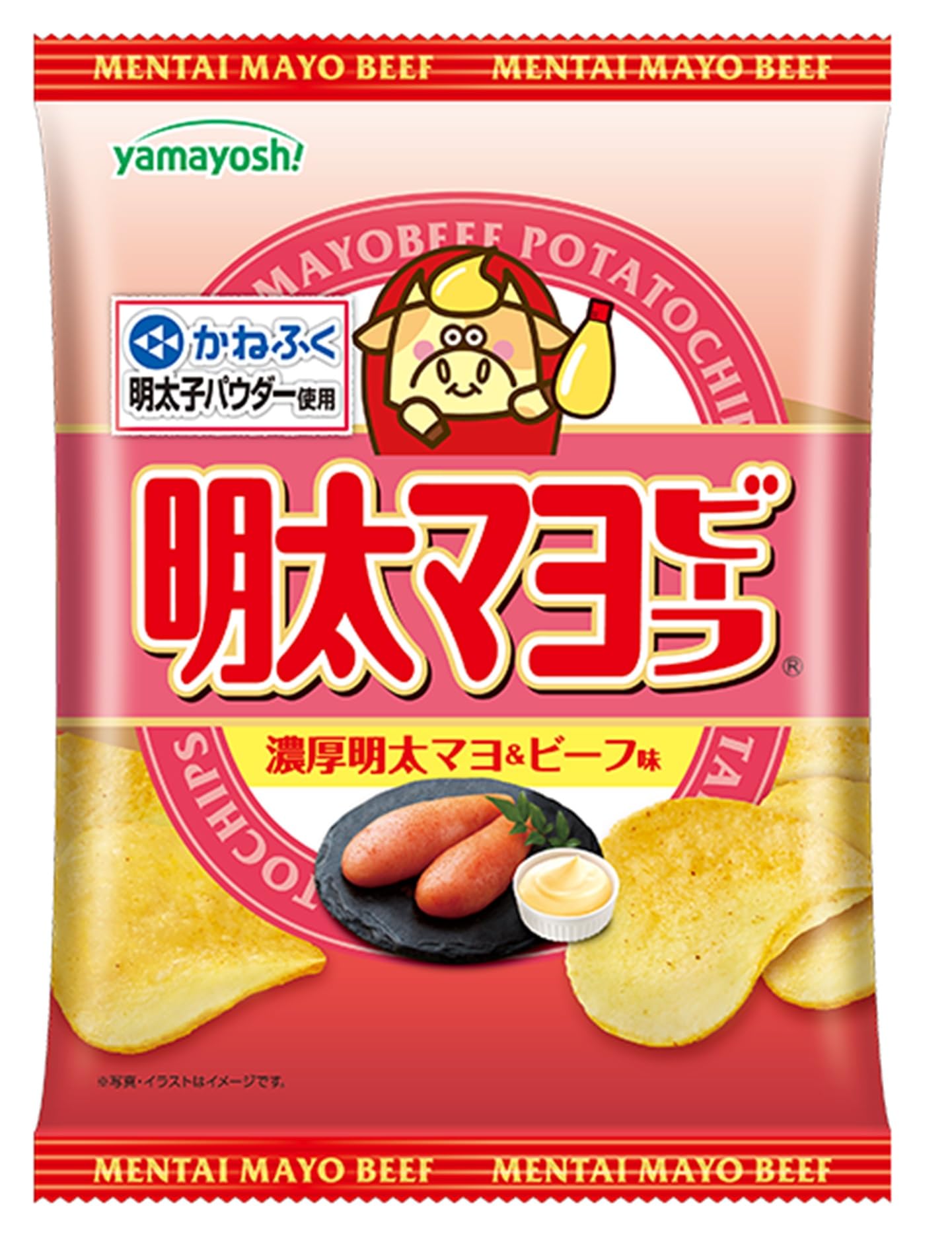

Картофельные чипсы Yamayoshi Confectionery Mentai Mayo Beef 47 г x 12 пакетиков