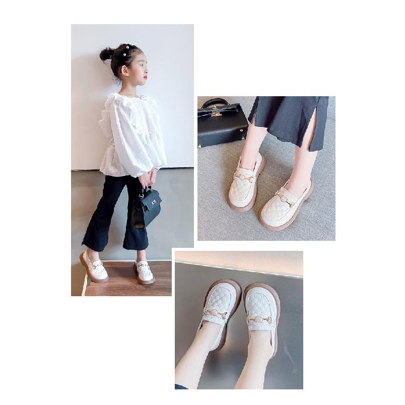 Girls' small leather shoes2026Spring and Autumn Little Girls' Soft Sole Shoes, Children's Non-Slip Black Retro Performance Shoes for Young Children