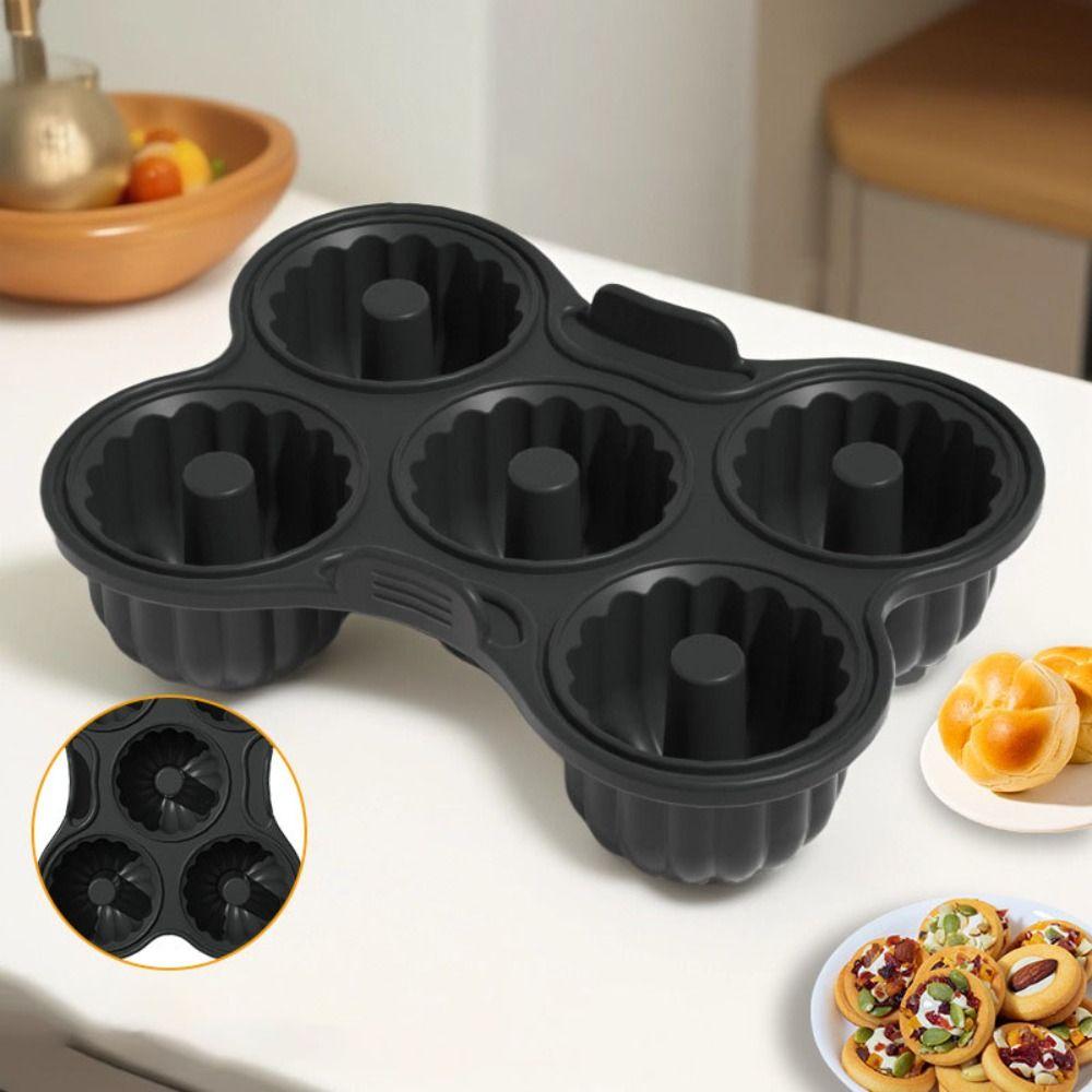 No Stick Air Fryer Donut  Baking Pan Silicone Donut Making Tray Easy To Clean Donut Mold  Home