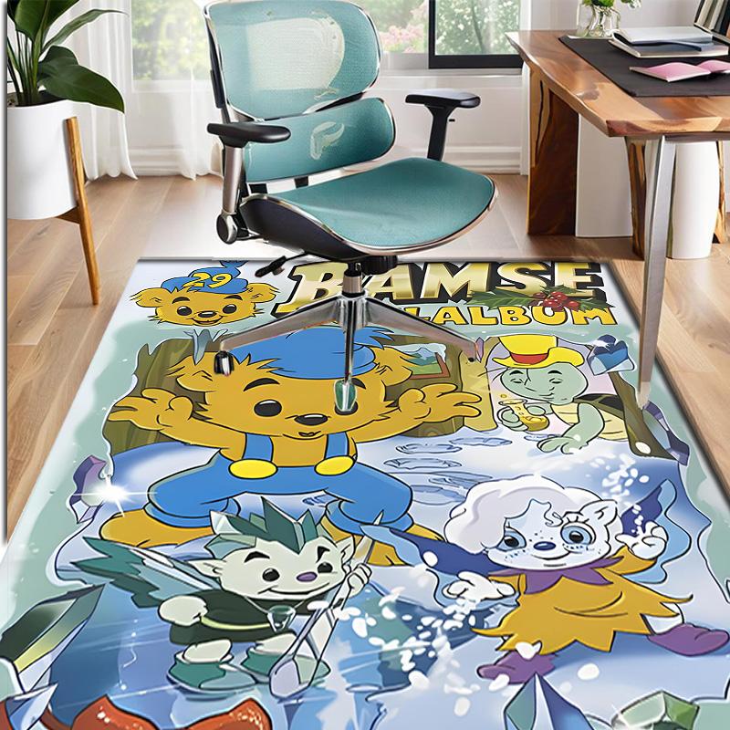 Bamse Pattern Rug, Indoor/Outdoor Mat, for Picnic, Gameroom, Bedroom, Office, Living Room, Home Decor Carpet, Birthday Gift