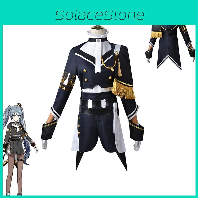 Hatsune Miku Military Costume Suit Halloween Cosplay Party Dress
