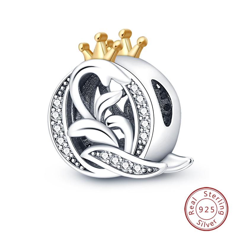 Charms Fit Qikaola Original Bracelets Classic Crown 26 Letters Alphabet Charms Beads For Women Fine Diy Wedding Jewelry Gift