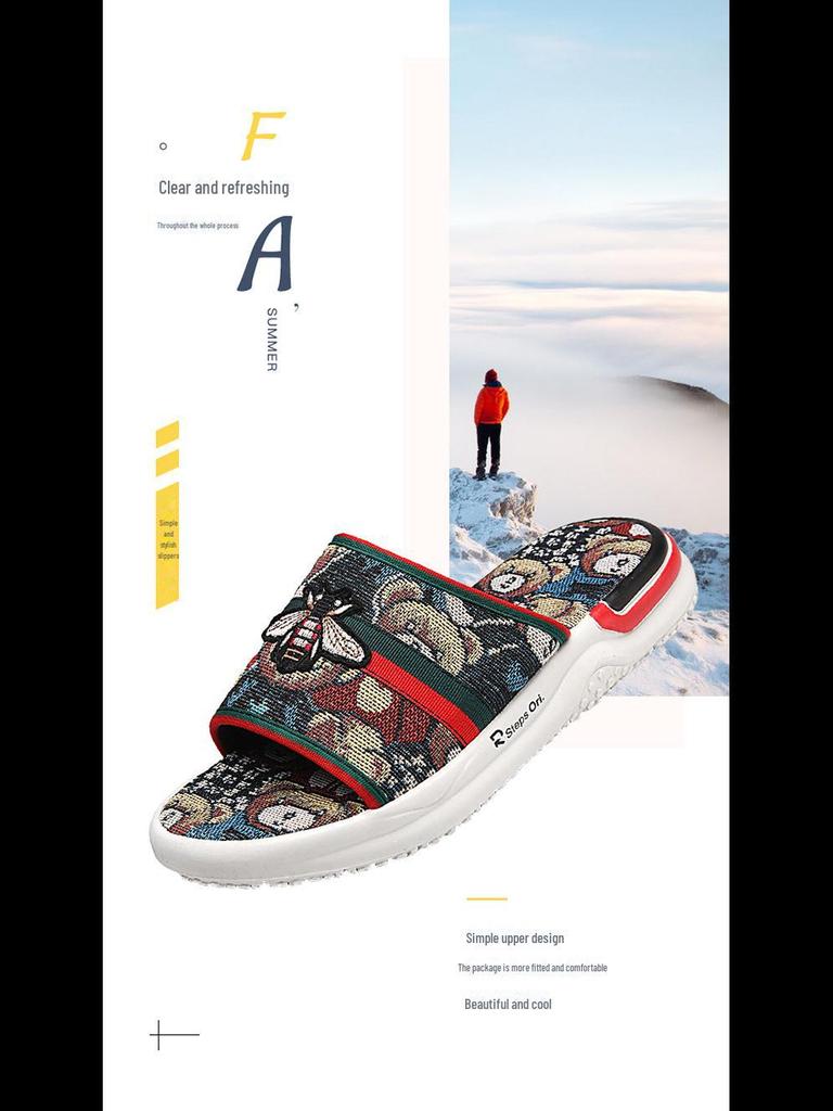 Pánské stylové letní sandály s měkkou podrážkou: Odolný, pohodlný a ideální pro vnitřní/venkovní použití.