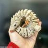 Anime Hedgehog Statue 3D Printed Gradient Color Durable Plastic Animal Decor for Indoor/Outdoor Use No Electricity Required