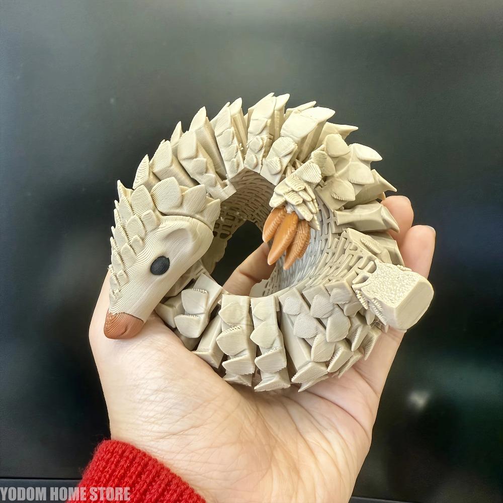Anime Hedgehog Statue 3D Printed Gradient Color Durable Plastic Animal Decor for Indoor/Outdoor Use No Electricity Required