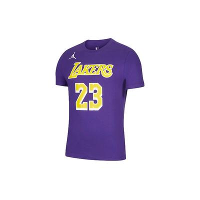 NBA Statement Edition Los Angeles Lakers LeBron James #23 Basketball Performance Short Sleeve T-Shirt Men Tops Court-Purple CV9987-551