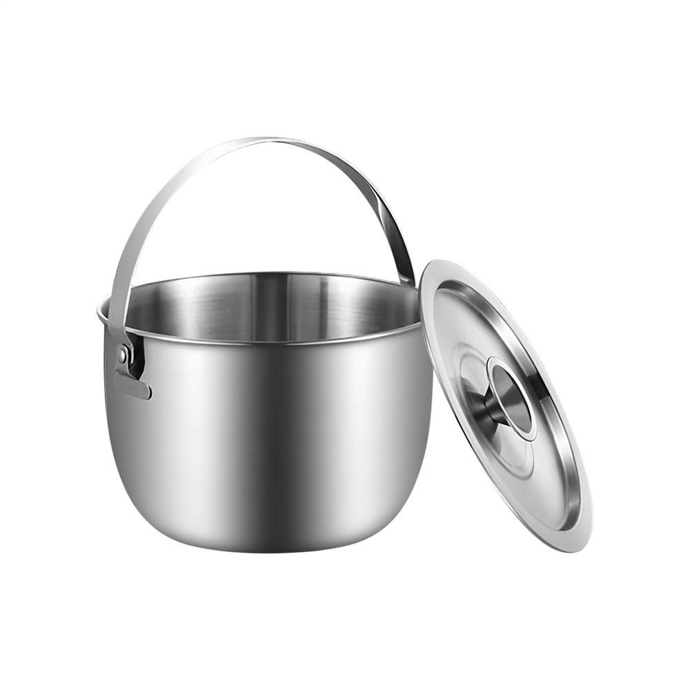 Camping Cooking Pot Camping Cookware Large Backpacking Pot Kitchen Accessories Tableware Cookware With Lid Handle For Home