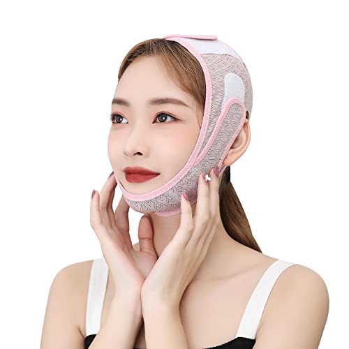 Face Belt Lift Up Mask Small Band Adjustable Breathable High Elasticity Beauty Device Unisex 2-Piece Set 2023 Edition