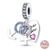 100% Copper Love Mother And Daughter Charms Fitoriginal Bracelets Diy Jewelry Making For Women Gift