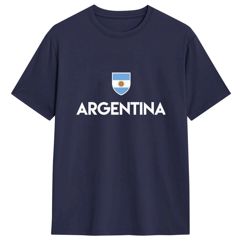 Argentina Flag Cotton Tshirt For Unisexs Beach Classic Tshirts Oneck Fashion Tees Big Size Wholesale Clothes