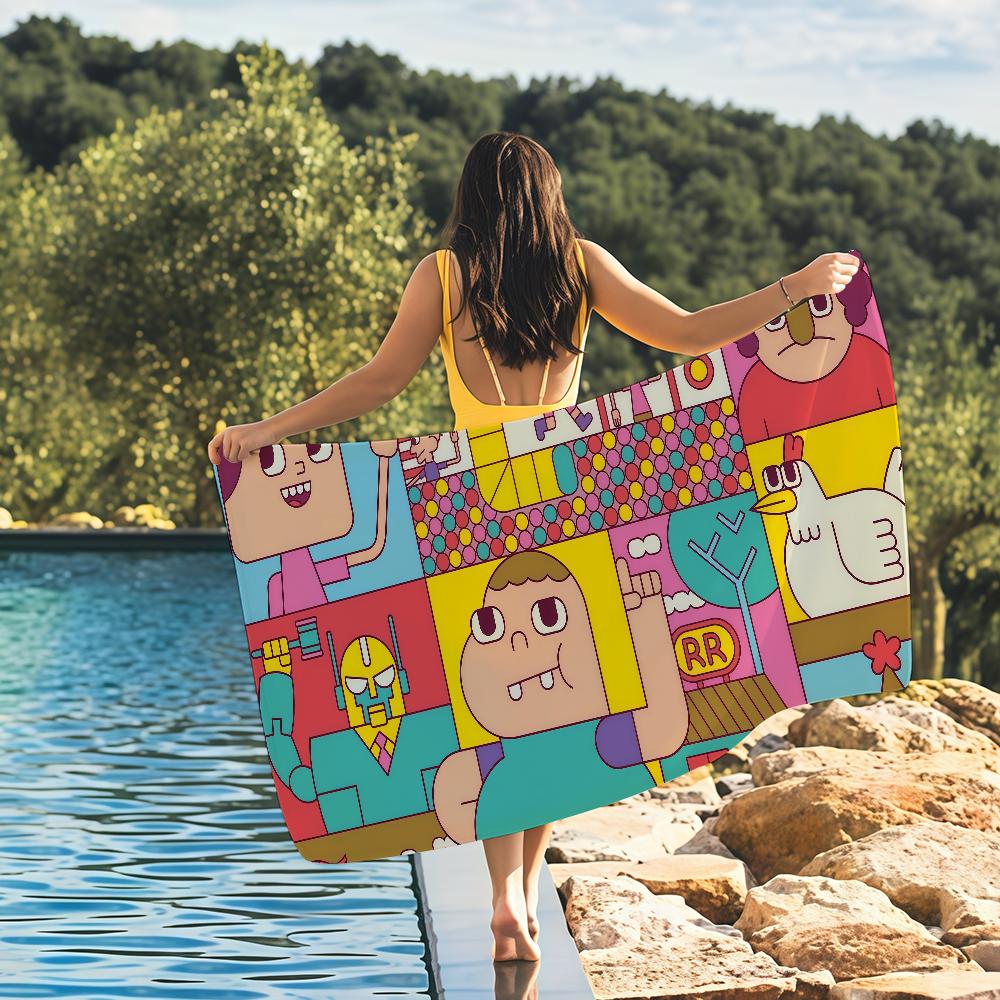 Cartoon C-Clarence Towel Quick Drying Beach Towels Are Suitable For Swimming Pools Camping Yoga And The Gym