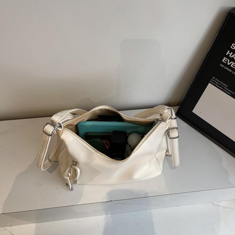 Bolso Hobo de Hombro de PU con Correa Ajustable Bolso de Mano Elegante para Mujer para Uso Diario y Salidas Casuales