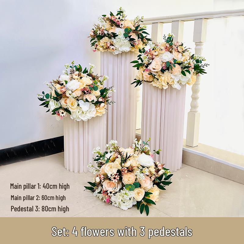 Artificial Silk Floral Centerpieces & Aisle Markers for Weddings, Events, and Displays