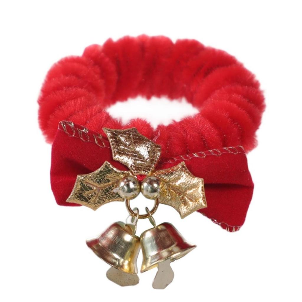Christmas Napkin Rings for Holiday Table Decors Durability Polyester Dinner Party Accessories Easy Setups Long Last