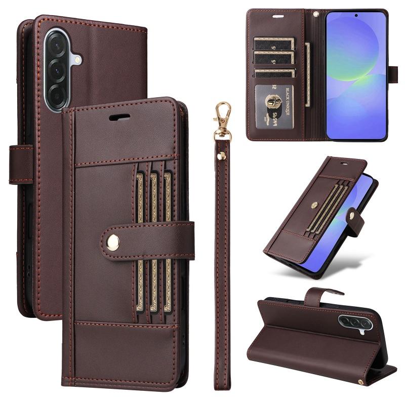 Flip Leather Phone Case for Samsung Galaxy A56 5G A36 A26 A16 A55 A35 A15 A54 A34 A14 A13 A53 A33 Wallet Card Cover Coque Etui