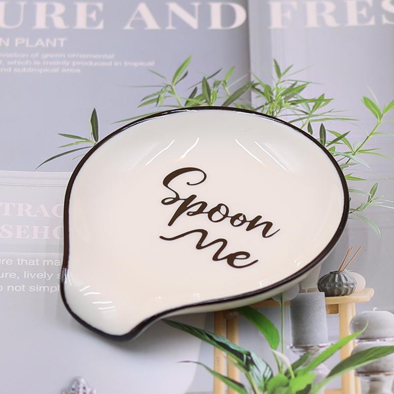 Ceramic Spoon Rest & Holder - Creative Thickened Design for Restaurant or Home