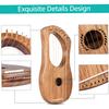 7-String Lyre Harp Ancient   Lyres Terminalia Wood String Instrument with Carry BagCelsius Extra String SetCelsius Tuning WrenchCelsius Cleaning C