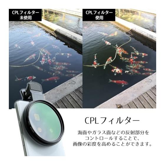 67mm Polarizing Filter CPL Macro Lens Clip Smartphone Camera Compatibility Can be used with both camera and smartphone lens-67 (CPL Filter 67mm)