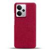 For Realme 14 5G Phone Case Cloth Texture Anti-Scratch Protective PC Back Cover