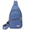 Chic Quilted Shoulder Crossbody Bags For Women Casual Nylon Chest Pack With Multi Layer Storage For Travel Commuting Cycling