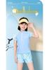 Girls' Summer Two-Piece Swimwear with Sun Protection for Middle and Big Kids