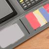 Conference Folder Magnetic Closure Leather Document Organiser with Writing Board Card Pocket Elastic Pen Slot 250x320mm