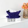 Nordischer Stil Wolle Gestrickt Taschentuchbox Auto Innenraum Dekoration Heimdeko Milchweiß Stoff Taschentuchhalter Hängende Tasche
