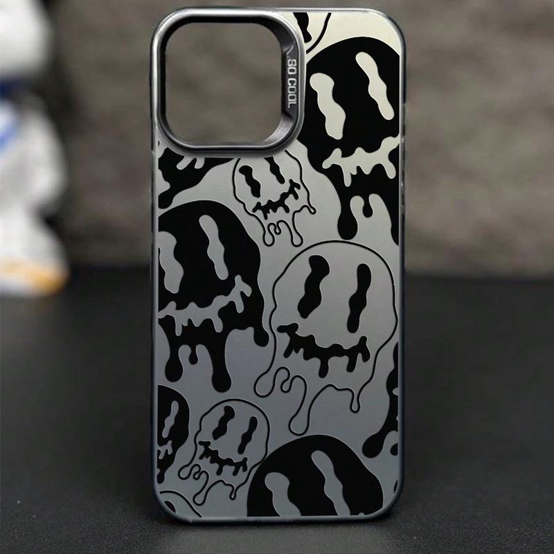 Personality Ghost Applies To Apple 15/14/13 Promax Mobile Phone Case 12/11/xr Straight Edge Xs Creative 7p Anti-drop
