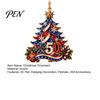 Customized Seasonal Ornaments 250 Anniversary USA Christmas Tree Ornament, 2D Acrylic 1776-2026 250th Holiday Commemorative Gifts Hanging Decoration,