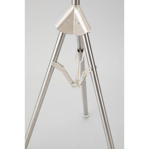 Bestco Stainless Steel Clothes Drying Rack with Parasol, 3 Tiers, Large Capacity, Indoor Use, 88cm Wide x 88cm Deep x 170cm High, Light Gray, NY-278