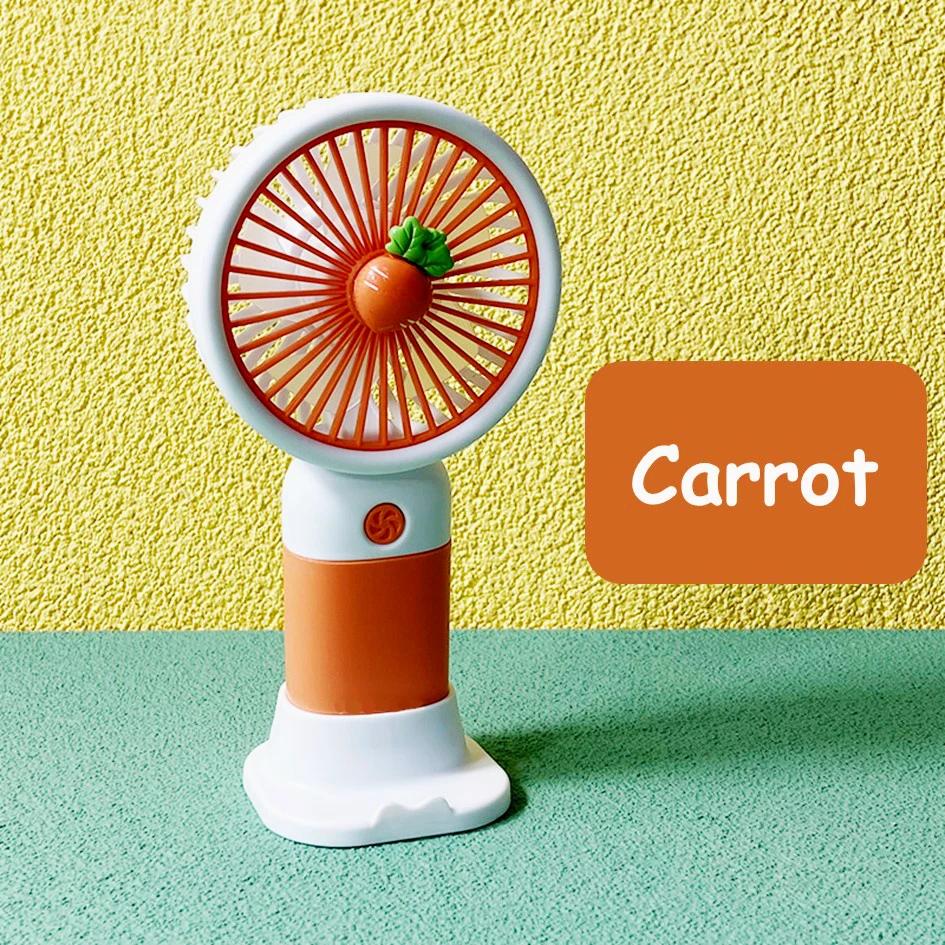 Fruit Detachable Dock Usb Charging Handheld Desktop Fan Cute Mini Portable Fan Office Learning Outdoor Home Gift