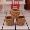 1Pc 1:12 Dollhouse Miniature Resin Basket Model Kitchen Accessories For Dolls House Decor Toys Gift