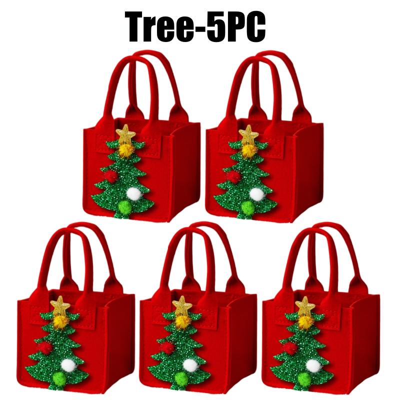 Christmas Felt Bag Creative Handbag Christmas Eve Apple Box Ping'an Fruit Bag Hand-held Gift Packaging Candy Decoration Gift Bag