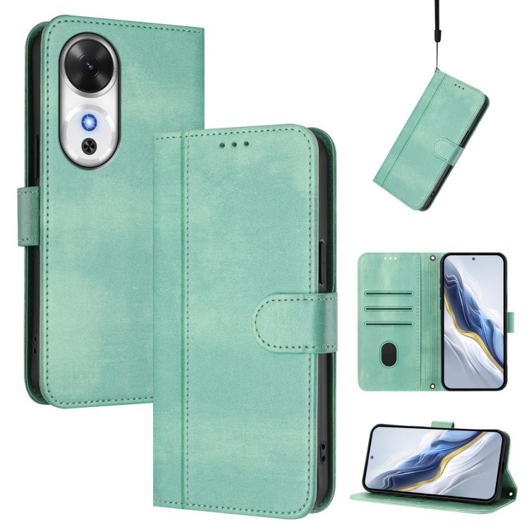 Linien-Spleißschnalle Retro Leder Handyhülle