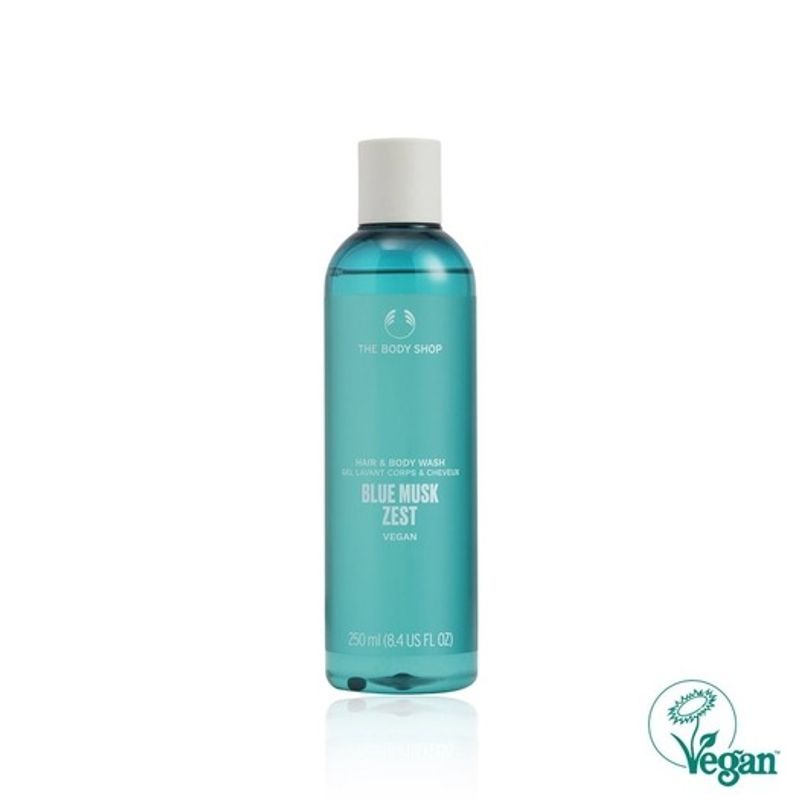 The Body Shop Blue Musk Zest Hair and Body Wash 250ML (42812) FREE