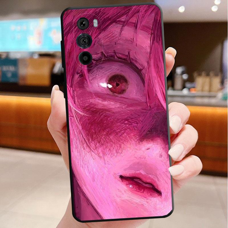 Phone Case For Motorola Edge 60 50 40 Pro 60 50 40 30 Ultra Neo Fusion Moto G Stylus G Anime Girl Art Horror Eyes