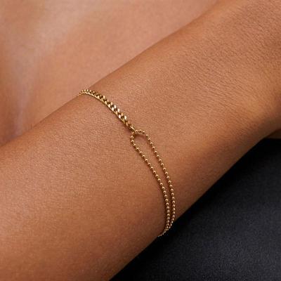316L Edelstahl Geometrie Armband Minimalistisch Kreativ Mode Nicht verblassend Party Schmuck Geschenke EL0060