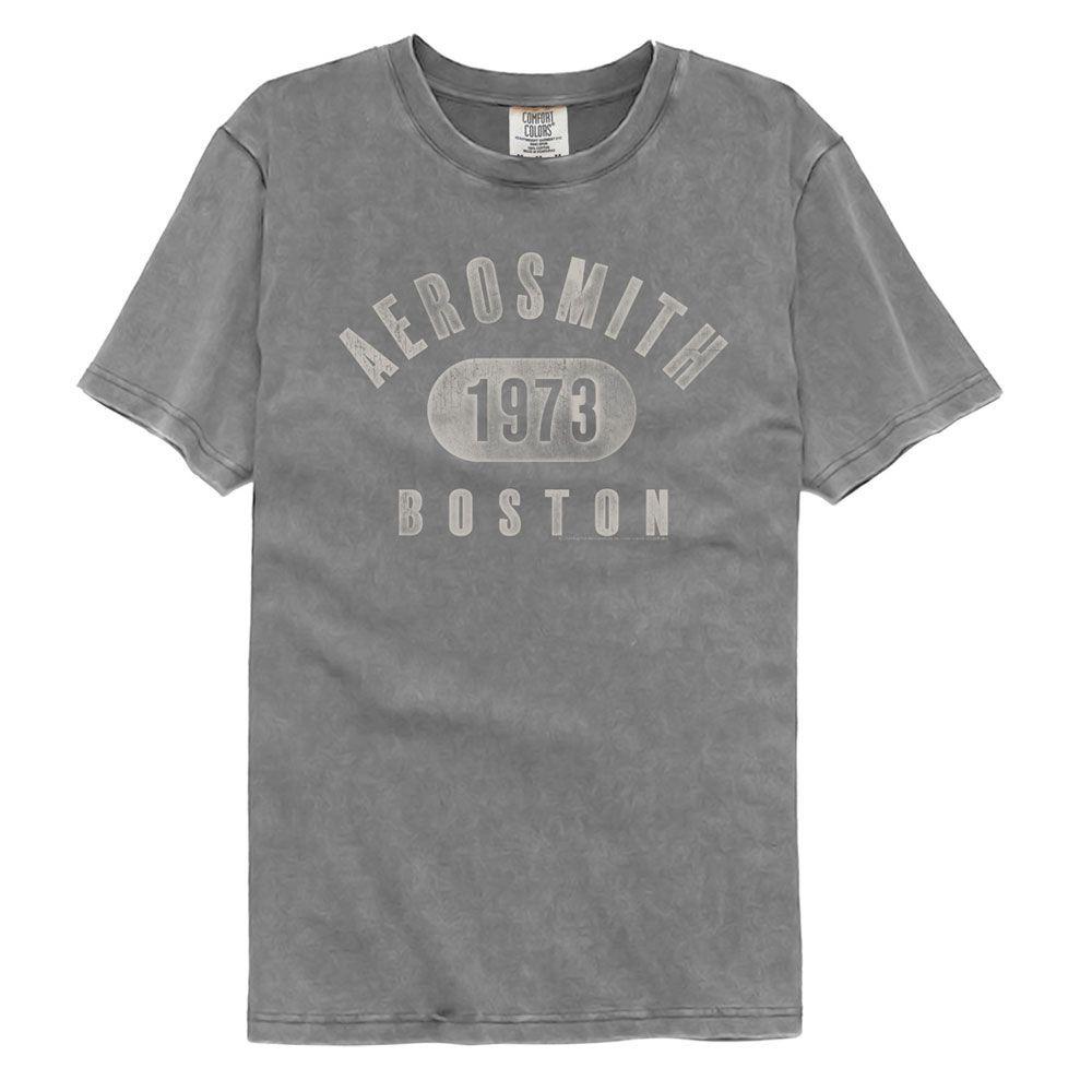 Aerosmith 1973 Boston Gray Comfort Colors Music Shirt XXXL